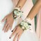 Kesote 50pcs Mini Ivory White Artificial Roses – 1.6" Silk Flower Heads for DIY Crafts, Wedding Centerpieces, Bridal Showers, Party & Home Decor